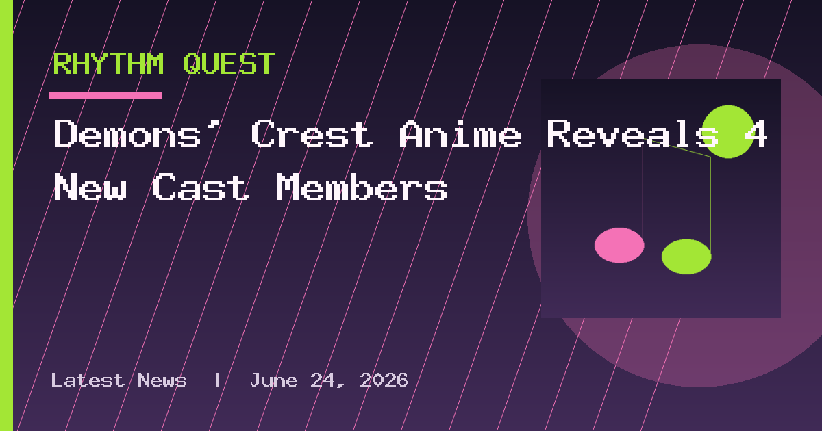 Demons’ Crest Anime Reveals 4 New Cast Members