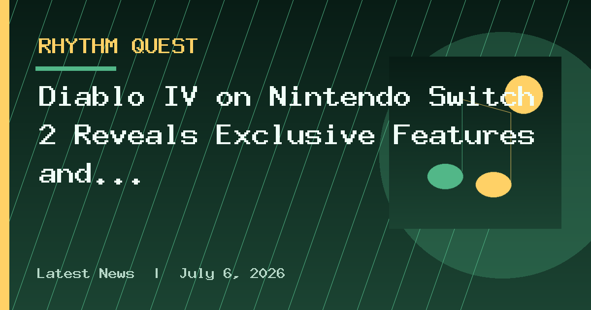 Diablo IV on Nintendo Switch 2 Reveals Exclusive Features and Performance