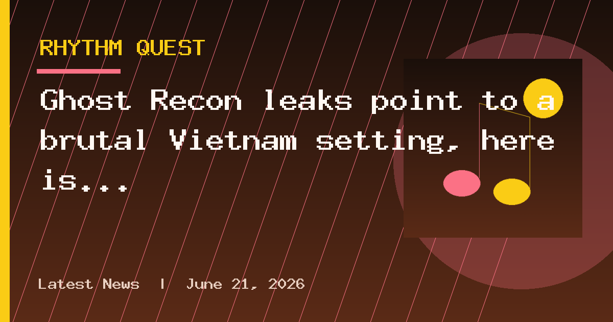 Ghost Recon leaks point to a brutal Vietnam setting, here is what you need