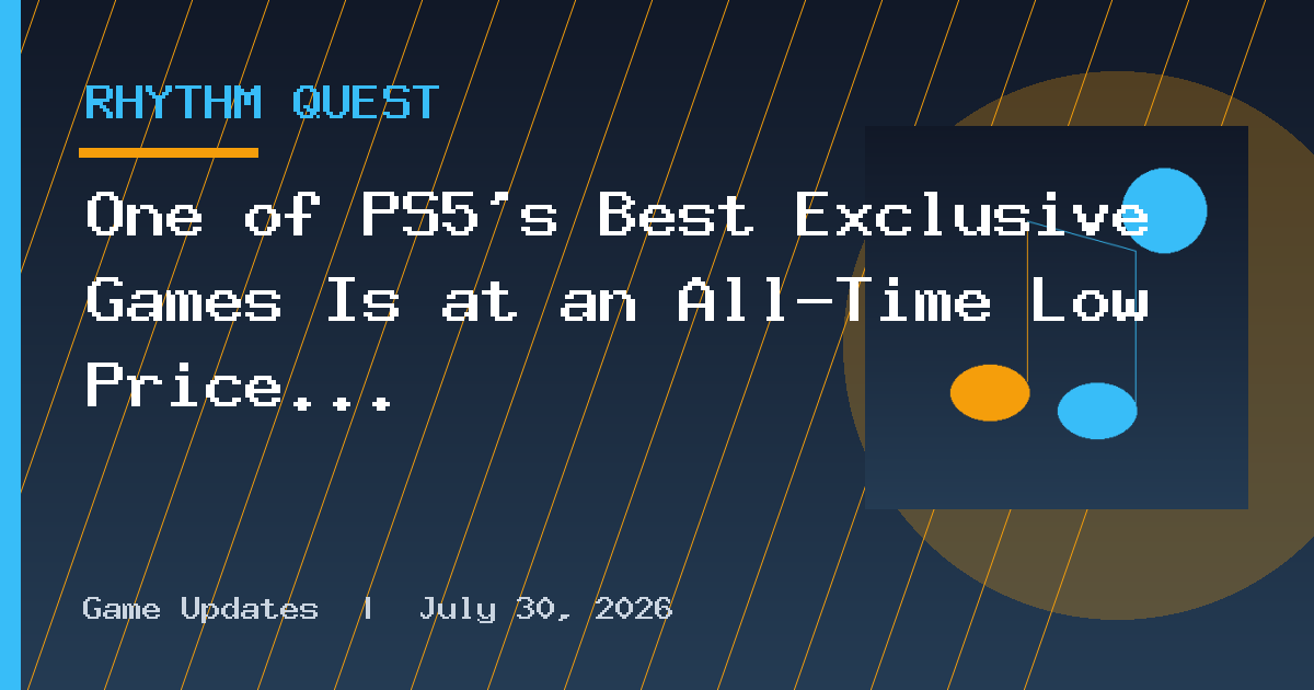 One of PS5's Best Exclusive Games Is at an All-Time Low Price