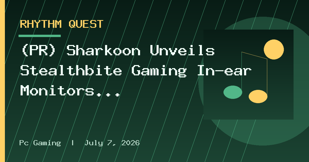 (PR) Sharkoon Unveils Stealthbite Gaming In-ear Monitors