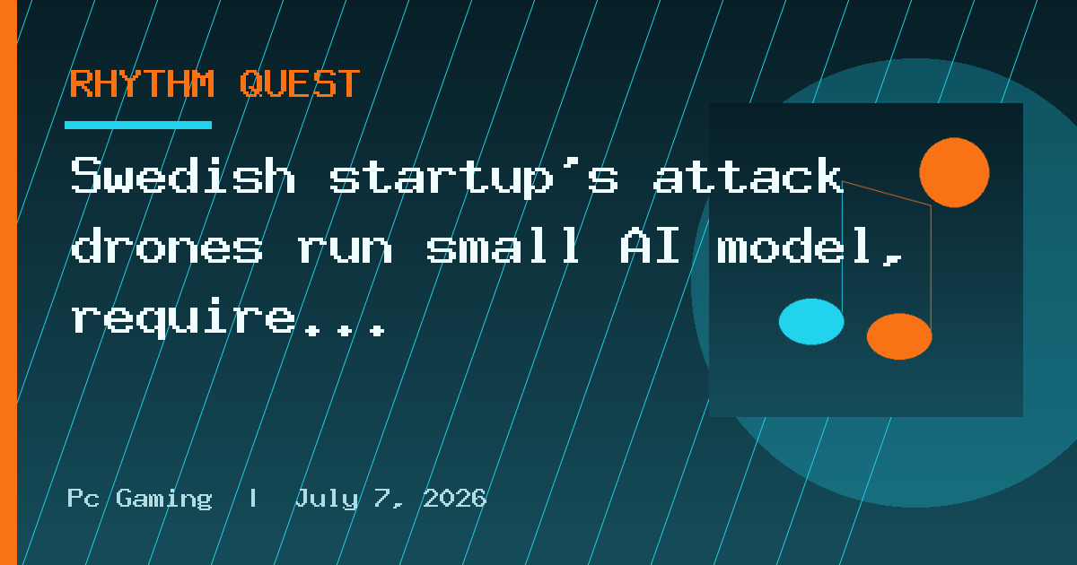 Swedish startup's attack drones run small AI model, require no human input