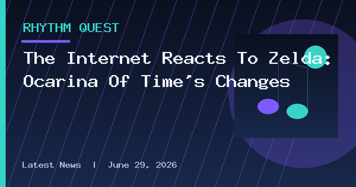 The Internet Reacts To Zelda: Ocarina Of Time’s Changes